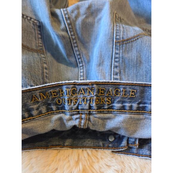 American Eagle Outfitters Mens Original Straight jeans size 34/32 FLAW - Picture 8 of 12